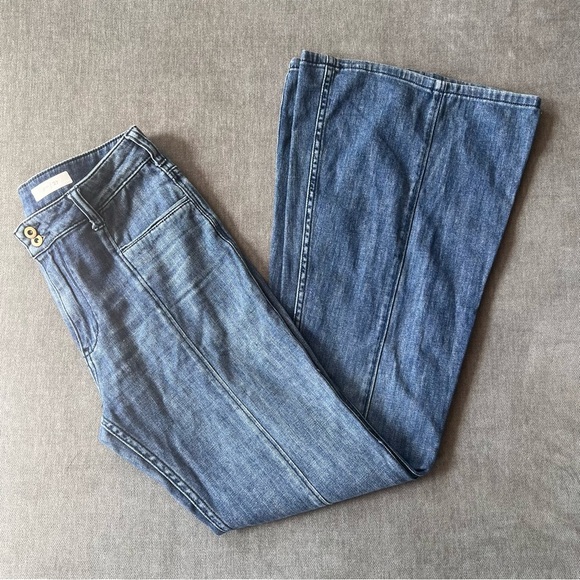 Pilcro and the Letterpress Blue Flare Jeans - Picture 6 of 7
